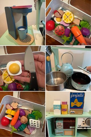 Cocinita de madera para niños