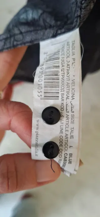 Camicia Uomo Piazza Italia Fantasia Floreale Blu