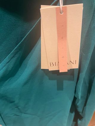 Camisa Bimani verde botones manga larga