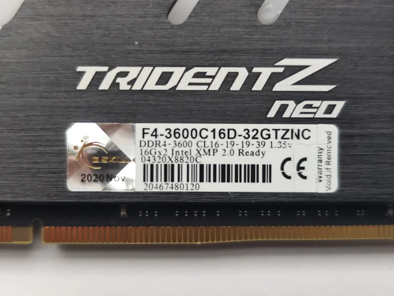 RAM G.Skill Trident Z Neo DDR4 32GB afbeelding 5