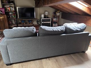 Divano 3 posti in tessuto grigio Maison du Monde