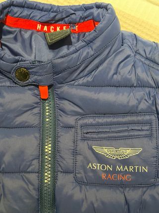 Abrigo Aston Martin niño azul