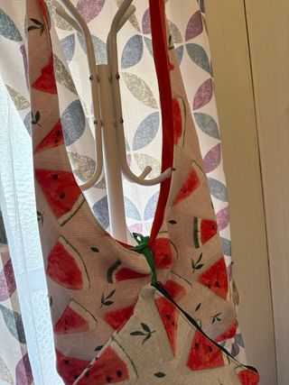 Bolso hecho a mano estampado sandía