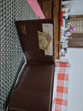 Portafoglio Burberry Beige Tartan