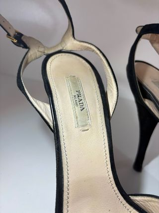 Tacchi Prada Camoscio Nero