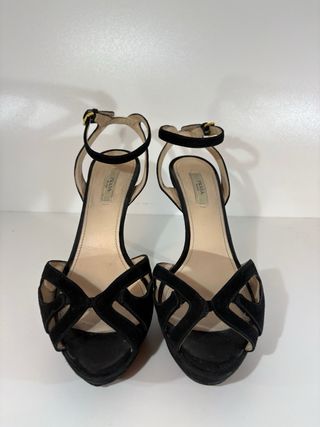 Tacchi Prada Camoscio Nero