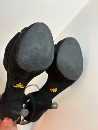 Tacchi Prada Camoscio Nero