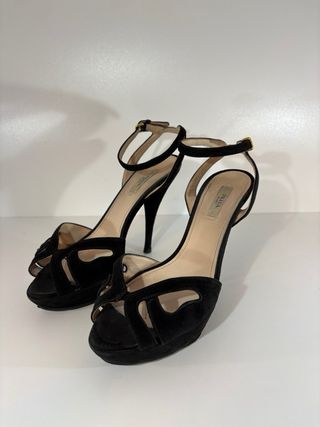 Tacchi Prada Camoscio Nero