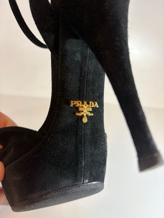 Tacchi Prada Camoscio Nero