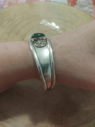 Bracciale Argento con smeraldo e onice verde