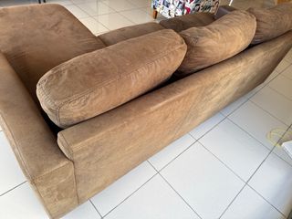 Sofá 3 plazas marrón Maisons Du Monde