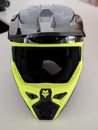 Casco Motocross Fox Talla S Negro/Amarillo