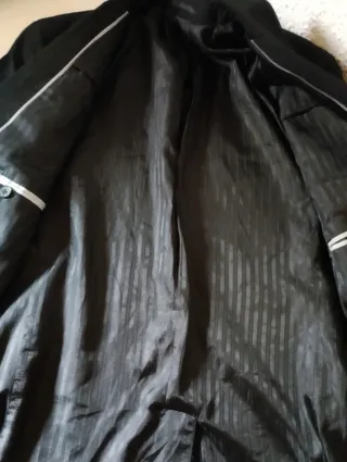 Chaqueta de traje negra mujer