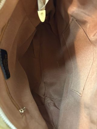 Borsa Coach New York Beige/Marrone