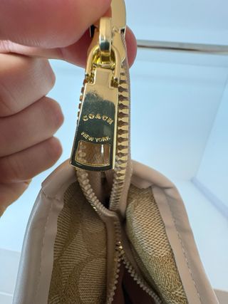 Borsa Coach New York Beige/Marrone