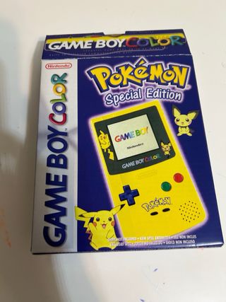 Game Boy Color Pikachu + Funda Pokémon Precintada