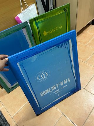 4 Pantallas Serigrafía + Material