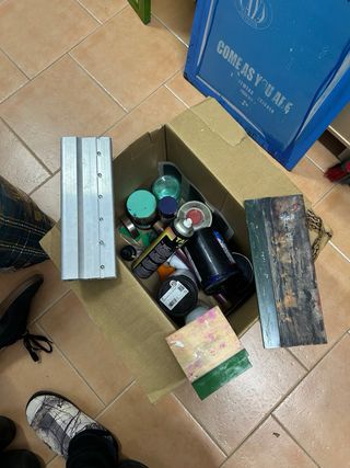 4 Pantallas Serigrafía + Material