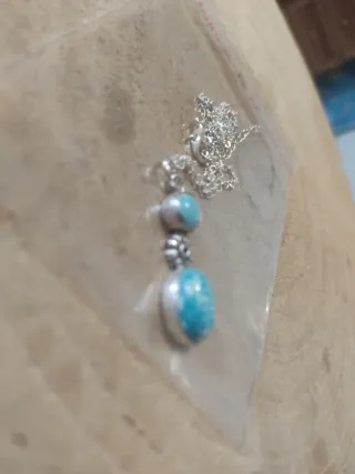 Collana con ciondolo turchese