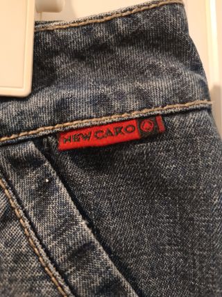 Falda vaquera azul midi,New Caro,Talla 42 (ES)