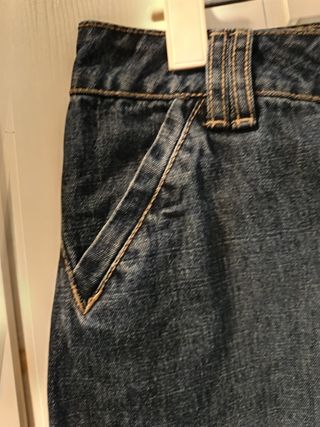 Falda vaquera azul midi,New Caro,Talla 42 (ES)