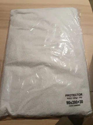 Protector Colchón 90cm Blanco Fuste Carreras