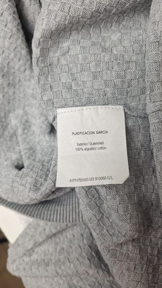 Jersey Purificación Garcia Gris Talla L