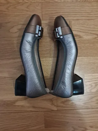 Zapatos Hispanitas Talla 38 Oro/Plata