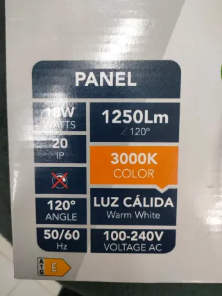 3 Paneles LED ROBLAN Circular 18W 3000K