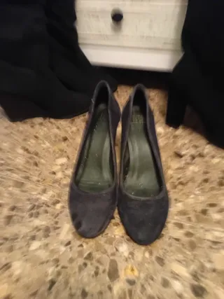 Botas negras tacon N38 (2 pares) solo 1 uso