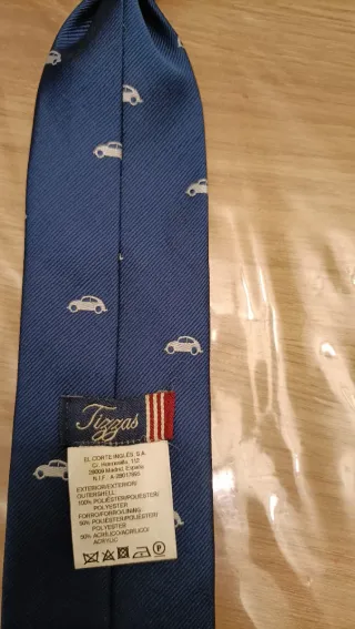 Corbata para niño, azul con coches
