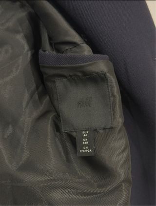 Abrigo gabardina azul marino