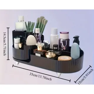 Organizador Maquillaje giratorio 360°+13 Brochas
