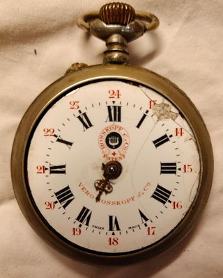 Orologio da tasca svizzero W.Roskopf.