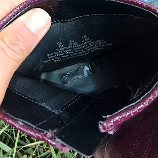 Botines DKNY Piel Brillante Morado