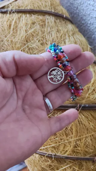 Pulsera árbol de la vida multicolor