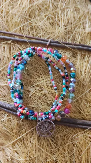 Pulsera árbol de la vida multicolor