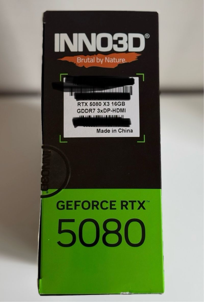 RTX 5080 ¡¡¡NUEVA!!! De la marca Inno3d modelo X3 afbeelding 4