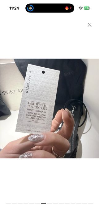 Scarpe Giorgio Armani Nere