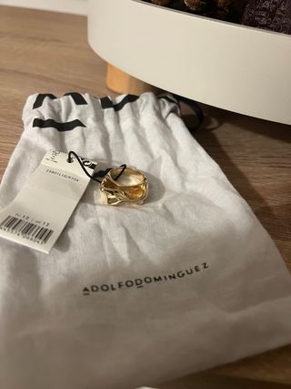 Anillo Adolfo Domínguez Dorado