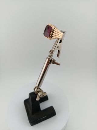 Anillo Oro Rojo Piedra Roja