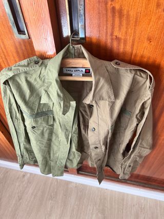 Blusa militar Zara verde