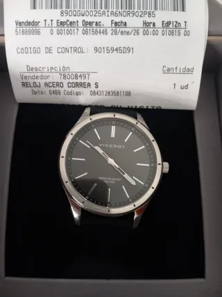 Reloj Viceroy GRAND Negro y Plateado