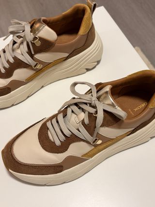 Geox Diamanta Bambas Beige/Marrón