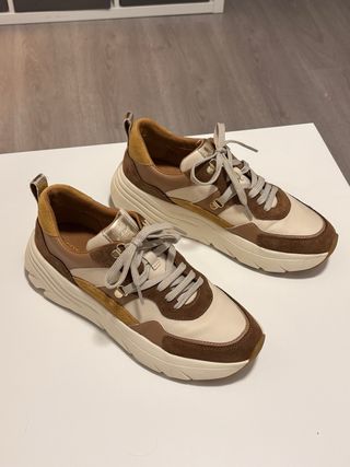 Geox Diamanta Bambas Beige/Marrón