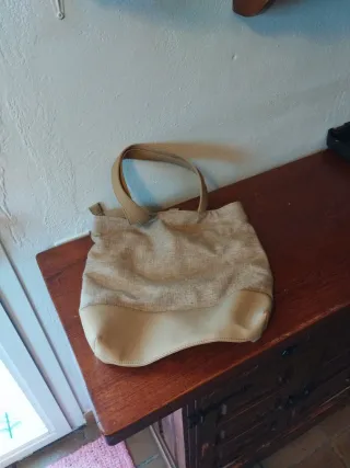 Bolso vintage beige