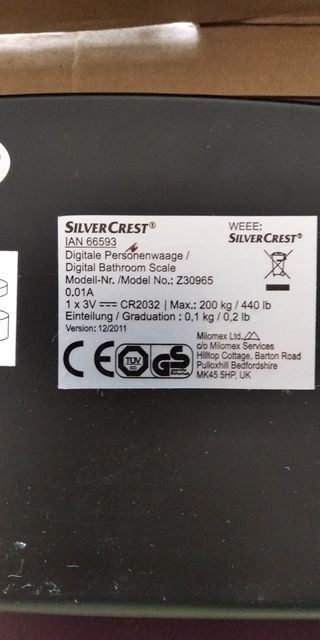 Bilancia Digitale SILVERCREST