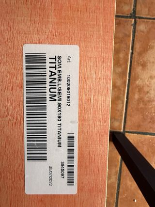 Cama con somier 90x190