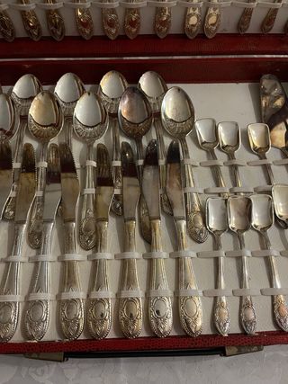 Set posate argento dorato made Italy ErreEffe Bs