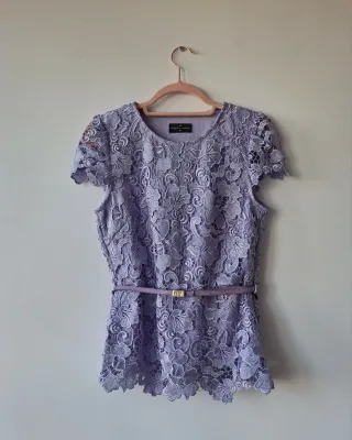 Conjunto Encaje Lavanda Roberto Verino